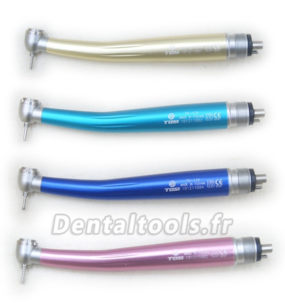 Tosi® TX-124SUS Haute vitesse Pièce à main dentaire/Turbine dentiste Bouton Poussoir pour Femmes (Tête Standard) Tosi® TX-124SUS Haute vitesse Pièce à main dentaire/Turbine dentiste Bouton Poussoir pour Femmes (Tête Standard)