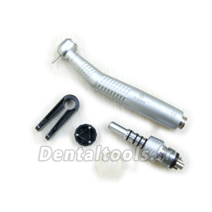 Tosi® Pièce à main à haute vitesse/turbine dentiste au standard fibre optique (6 Trous) Tosi® Pièce à main à haute vitesse/turbine dentiste au standard fibre optique (6 Trous)