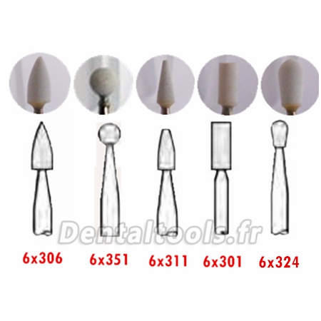 30Pcs Fraise de polissage Blanche 30Pcs Fraise de polissage Blanche