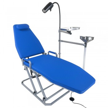 Greeloy fauteuil dentaire portable avec kit de lumière froide LED et plateau d'i...