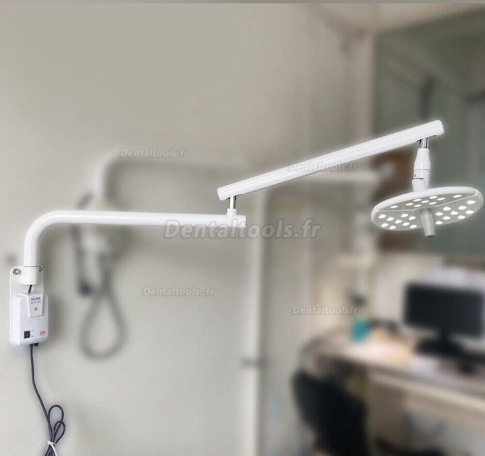 KWS KD-2018B-1 Lampe chirurgicale dentaire murale à LED sans ombre avec interrupteur tactile