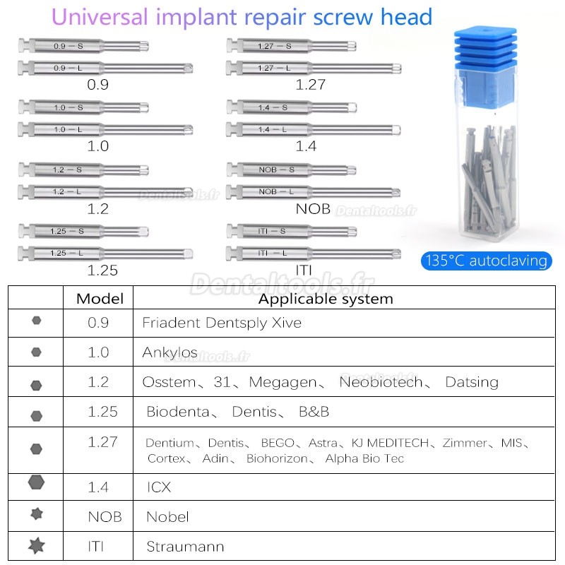 Kit de clé dynamométrique électrique universelle pour Implant dentaire 10-50N/CM avec 16 tournevis