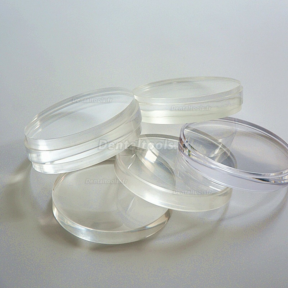 5 Pièces Blocs en PMMA transparent disque laboratoire dentaire pour système wieland dentaire 98*25mm