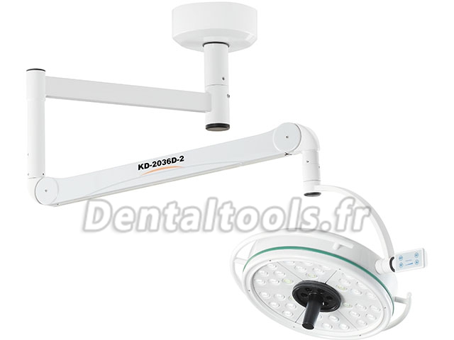 KWS® Lampe scialytique dentaire LED plafonnier tête unique KD-202B-1 KWS® Lampe scialytique dentaire LED plafonnier tête unique KD-202B-1