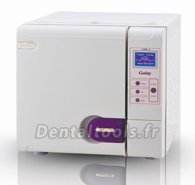 Getidy® Classe B 18L Stérilisation autoclave dentaire 110V-240V Getidy® Classe B 18L Stérilisation autoclave dentaire 110V-240V