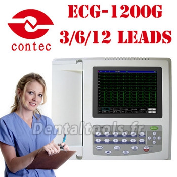 Matériel médical Moniteur ECG-1200G électrocardiographe numérique 12 canaux Matériel médical Moniteur ECG-1200G électrocardiographe numérique 12 canaux
