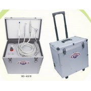 Best® Unit dentaire portable mobile avec compresseur d'air + système d'aspiration + seringue 3 voies BD-402B