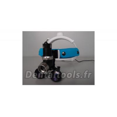 Micare® Lampe frontale dentaire avec Loupes 3.5 X JD2000 Micare® Lampe frontale dentaire avec Loupes 3.5 X JD2000