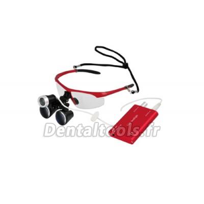 YUYO® Loupe binoculaire dentaire avec lampe frontale 3.5X DY-102 YUYO® Loupe binoculaire dentaire avec lampe frontale 3.5X DY-102