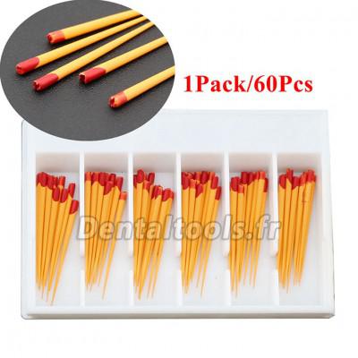 5 Paquet/300 Pcs Pointes F2 de Gutta Percha Points Dentaire pour Dentsply Maillefer Protaper