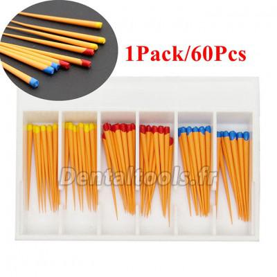 5 Paquet/300 Pcs Pointes F1-F3 de Gutta Percha Dentaire pour Dentsply Maillefer Protaper