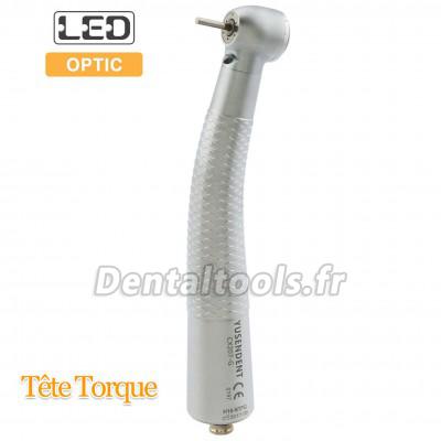 YUSENDENT® CX207-GN-TP Turbine à LED Bouton Poussoir Tête Torque NSK Compatible (Sans Coupleur Rapide)