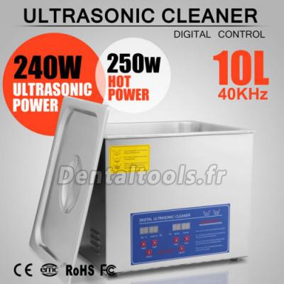 EJ.life Nettoyeur à ultrasons Machine de Lavage à Ultrasons Chauffage  Minuteur Numérique Équipement de Nettoyage PS‑30A AC