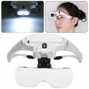 5 Lentille Dentiste Loupes Loupe binoculaire en verre dentaire avec Led phare