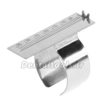 2PCS Endo Jauge Doigt Span Measure Échelle endodontique Bague instruments endodontiques