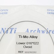 Orthodontie dentaire Ovoïde Ti-Mo Fils d'arche d'alliage de molybdène de titane Ormco TMA