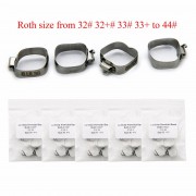 10 trousses Bandes de tube vestibulaire orthodontique dentaire Roth Slot 022 1ère molaire 32 # à 44 #