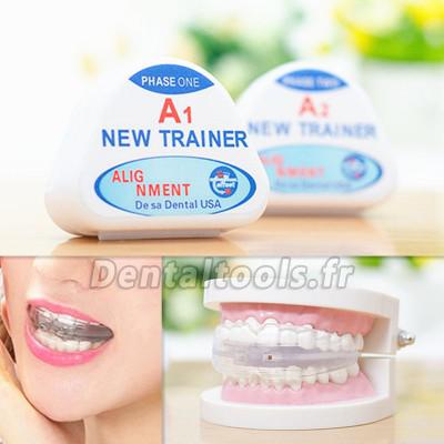 2 boîtes Correcteur de dents Retenue orthodontique Doux + dur Deux phases de redressement