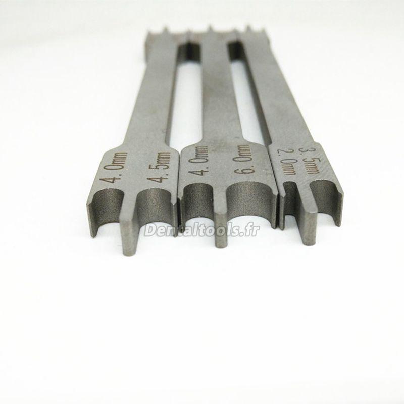 Lot De Jauges De Mesure Orthodontique Dentaire - Inox Boley, LWANSON - Pour Orthodontie