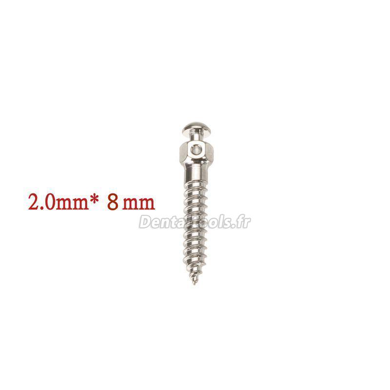 Mini Vis Auto-perceuses Pour Micro-implants Dentaires Orthodontiques – Titane, Taille 15 – Lot De 10
