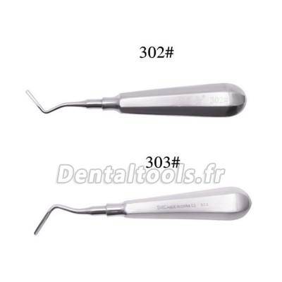 Racine courbée Élévateur Dentisterie dentiste instrument dentaire acier inoxydable