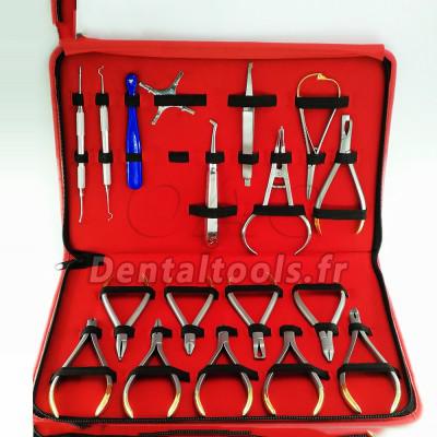 Vente de Dentaire Instruments orthodontiques dentaires Ensemble Anneau  rétractable localisateur de crochet Pinces Subalong Pas cher 