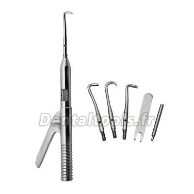 1 ensemble Dentiste Couronne dentaire automatique Pistolet de retrait Outils d'instruments chirurgicaux Qualité parfaite