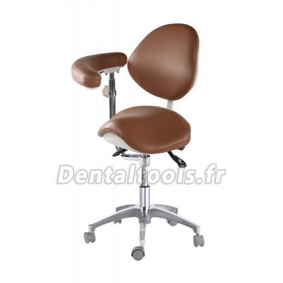 Siège dentaire Tabouret médecin dentiste mobile Classic avec repose-bras QY-MA-LF