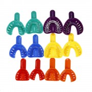 12 pièces dentaires colorés Porte-empreintes Support de dents en plastique pour adulte enfant