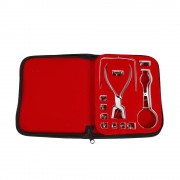 12 pièces / ensemble Trousse de chirurgie dentaire Avec sac Instrument orthodontique Cercle de dent Acier inoxydable