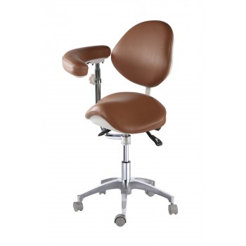 Siège dentaire Tabouret médecin dentiste mobile Classic avec repose-bras QY-MA-L...