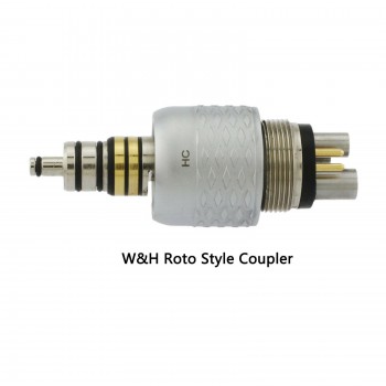 YUSENDENT LED fibre optique Raccord rapide pour W&H Roto pièce à main 6 trous CX229-GW