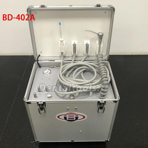 Best® BD-402A Unit dentaire portable avec compresseur d'air + Seringue triplex + aspiration