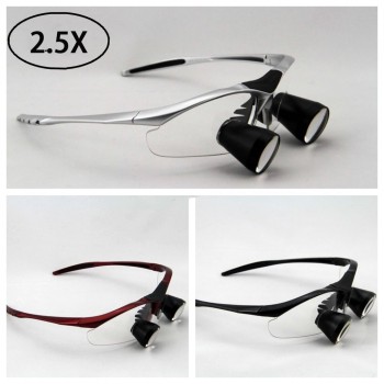 Loupe dentaire Loupe Loupe Chirurgie médicale Loupes 2.5x / 3.5x Loupe  Binoculaire Led Lampe de tête dentaire Rechargeable pour la chirurgie  dentaire