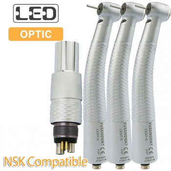 YUSENDENT® COXO CX207-GN-P Fibre Optique Turbine Dentaire NSK compatible (Turbin...