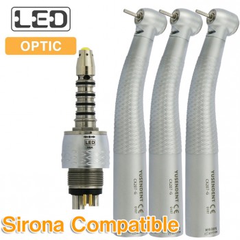 YUSENDENT® CX207-GS-PQ Fibre Optique Turbine Dentaire Sirona Roto Compatible (Tu...