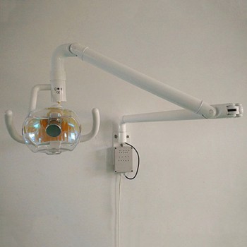 50W Mural Dentaire Lumière Lampe orale Led avec bras Shadowless Lumière froide