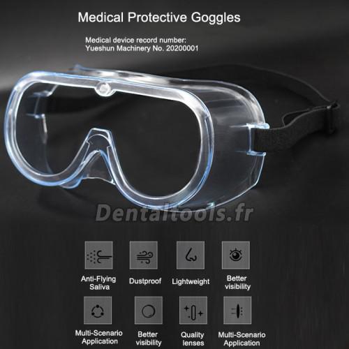 5Pcs Lunettes Médicales de Protection Lunettes de protection pour dentiste avec des Verres Anti-Buée Clairs empêcher