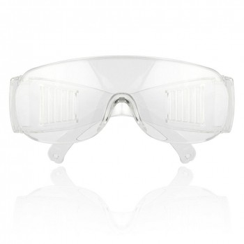 10Pcs Lunettes médicales de protection Claires Lunettes Anti-buée Lentille Protection Chimique de Travail de Laboratoire