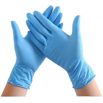 100 Pcs / Boîte Gants En Nitrile Jetables Gants D’examen Étanches Ambidextre Pou...