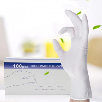 100 pcs / lot Gants Médicaux Jetables En Latex Gants De Nettoyage Universels Doi...