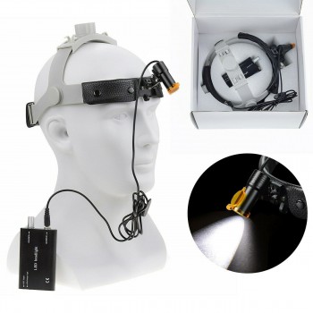 Lampe frontale LED 5W avec lampe frontale médicale pour bandeau