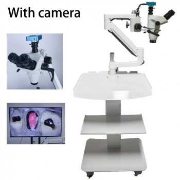 Mobile microscope opératoire en endodontie microscope operatoire dentaire avec caméra