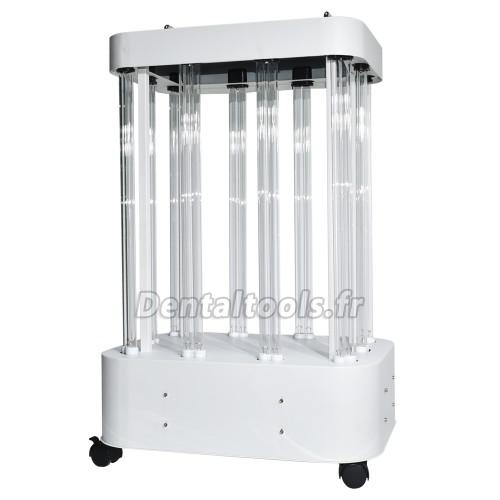 1000W Lampe de désinfection UV usine hôpital grand espace UVC lumière stérilisateur lampe de désinfection mobile avec ca
