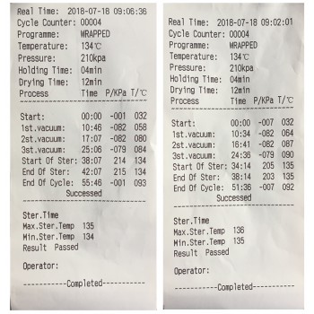 VORY-II 12L-23L Stérilisateur d'autoclave à vapeur sous vide + imprimante