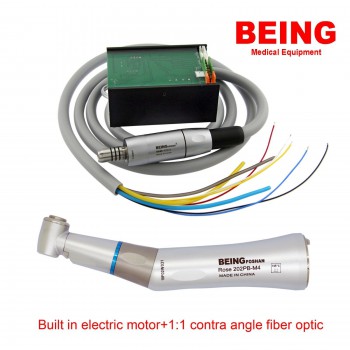 Being® Rose 4000 Micromoteur électrique dentaire intégré + Fibre optique Contre-...