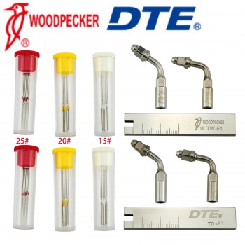 Woodpecker DTE Insert Endodontie U Limes Titulaire Clé Détartrage Kit Nettoyage ...