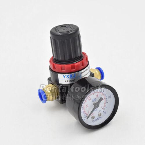 Soupape de réduction de régulateur de pression de compresseur d'air 6/8/10/12 mm avec 2 connecteurs