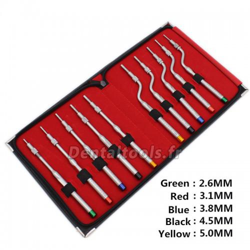 5 Pièces/ensemble Outil d'ascenseur de sinus mandibulaire d'instrument d'ostéotome d'implant dentaire