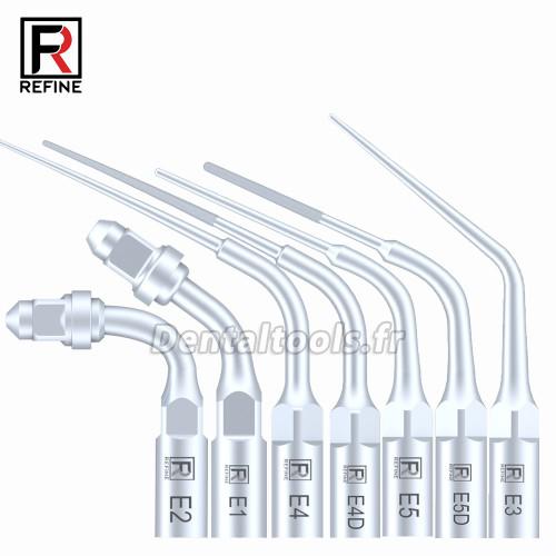 5Pcs Inserts ultrasonique endodontie E1 E2 E3 E4 E4 E6 E7 E8 E9 E10 E11 E14 E15 compatible avec REFINE EMS MECTRON WOODPECKER